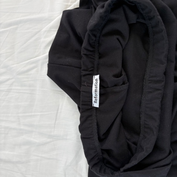 Reformation Aruba wrap skirt in black - Picture 4 of 5